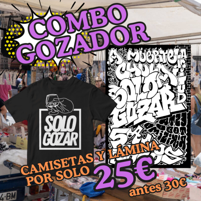 Combo Gozador - Camiseta y Lámina